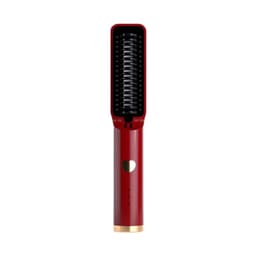 image-Hair Straightening Comb Portable Wireless Hair Straightener Brush for