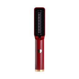 image-Hair Straightening Comb Portable Wireless Hair Straightener Brush for