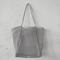 image-Spring Summer Solid Color Hollow Mesh Tote Bag Large Capacity Travel