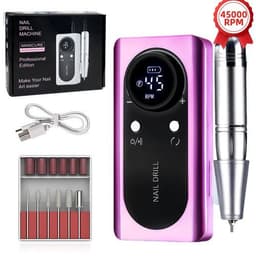image-45000RPM Nail Drill Machine Kit Rechargeable Nail Sander Machine With