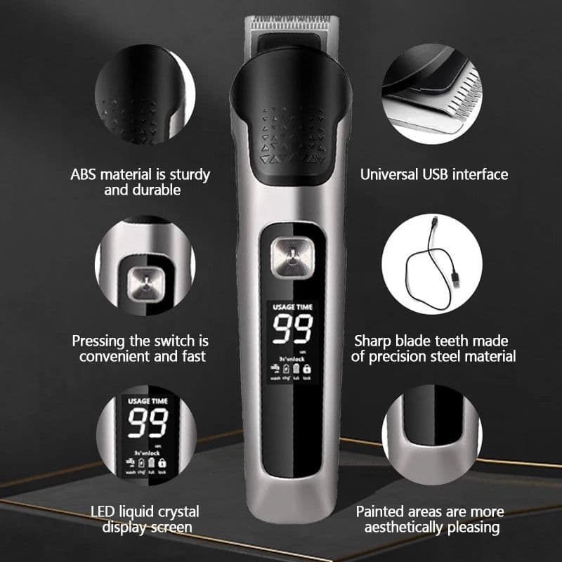image-All In 1 Hair Trimmer For Men Beard Grooming Kit Electric Shaver Body
