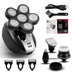 image-Electric Shaver For Men Wet Dry Head Electric Razor Beard Hair Trimmer