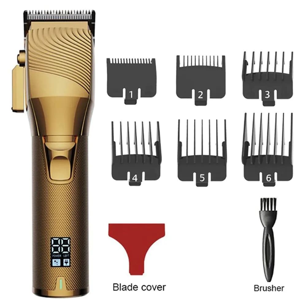 image-Men's Barber Clipper Hair Clipper Set Cordless Hair Clipper Beard