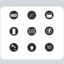 image-Men's Barber Clipper Hair Clipper Set Cordless Hair Clipper Beard