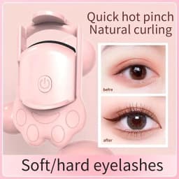 image-Electric Heated Eyelash Curler For Lasting Styling Portable Lash Lift