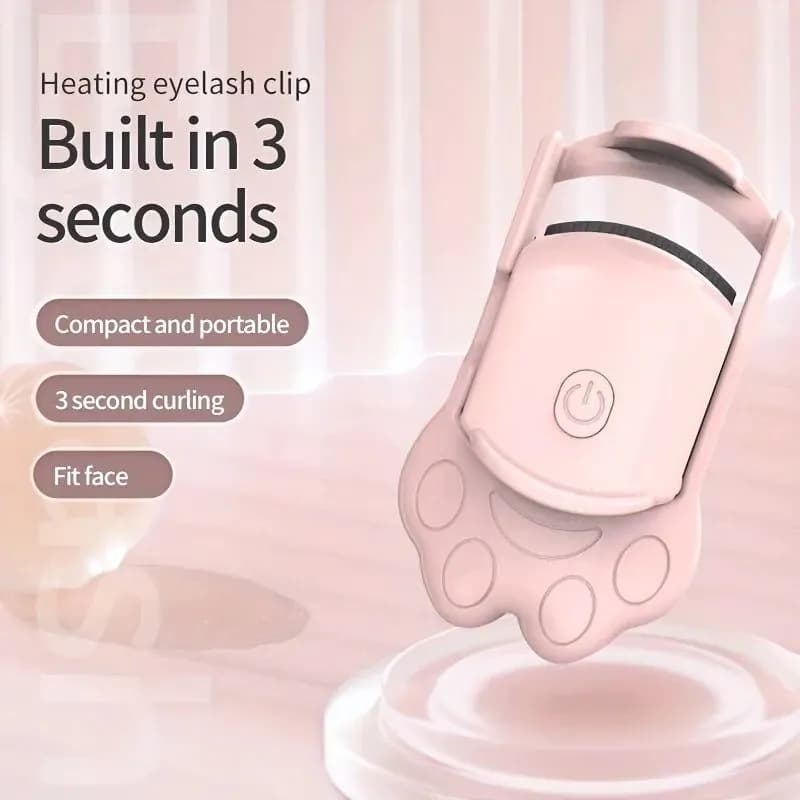 image-Electric Heated Eyelash Curler For Lasting Styling Portable Lash Lift