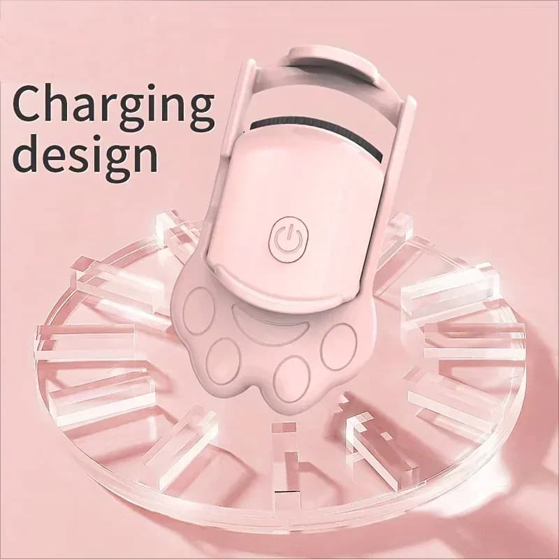 image-Electric Heated Eyelash Curler For Lasting Styling Portable Lash Lift