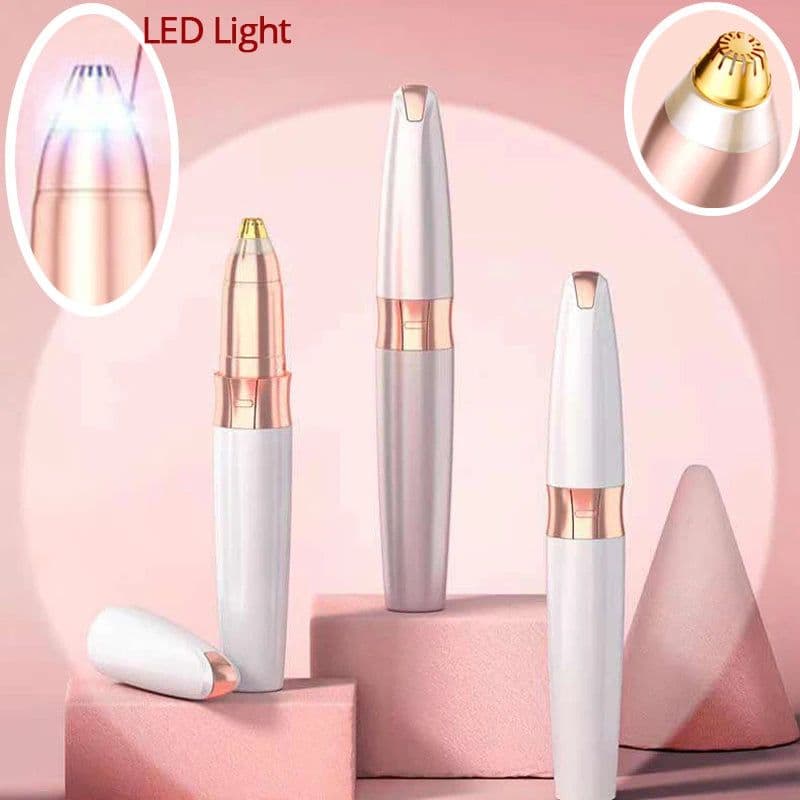 image-Electric Eyebrow Trimmer USB Charging Hair Removal Razor Portable