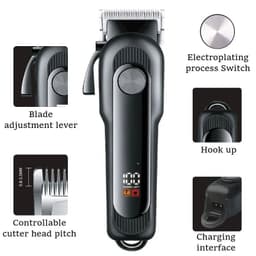 image-Rechargeable Hair Trimmer for Men Professional Neckline Hair Clipper