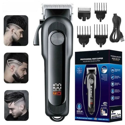 image-Rechargeable Hair Trimmer for Men Professional Neckline Hair Clipper