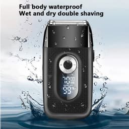 image-Professional Rechargeable Electric Shaver LCD Display Portable