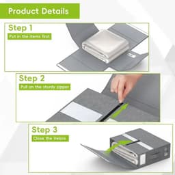 image-Portable Handle Bed Sheet Box Bed Sheet Storage Box Capacity Bed Sheet