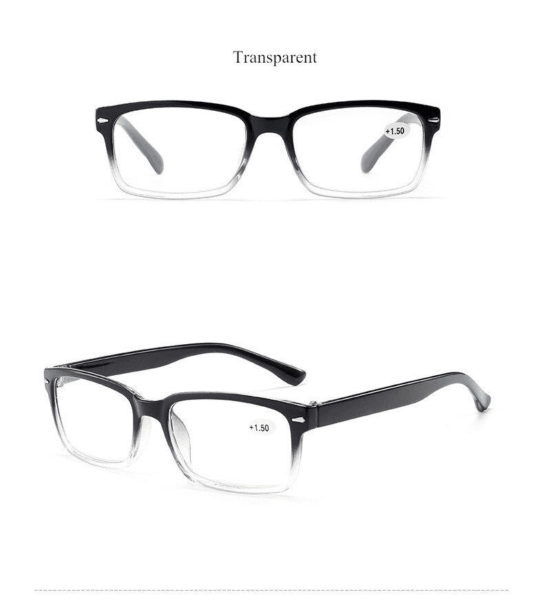 image-Reading Glasses Mens Womens Unisex Readers 4 PACK Square Frame New