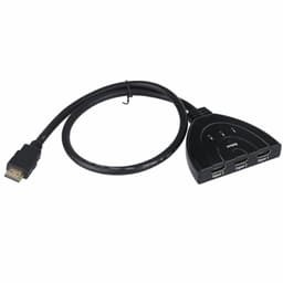 image-3 Port HDMI Splitter Cable 1080/4K Switch Switcher HUB Adapter for