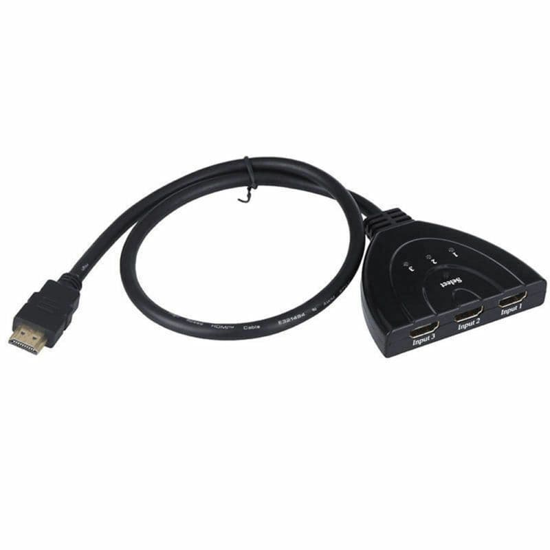 image-3 Port HDMI Splitter Cable 1080/4K Switch Switcher HUB Adapter for