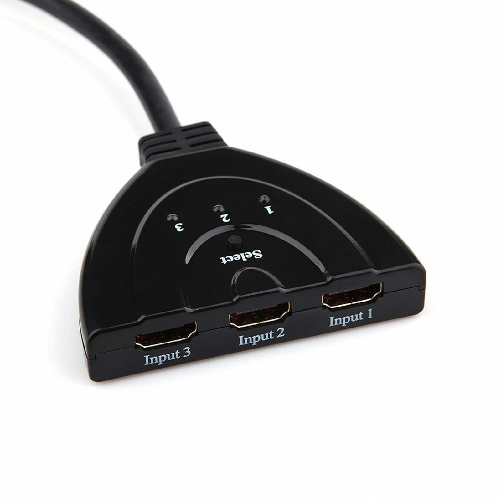 image-3 Port HDMI Splitter Cable 1080/4K Switch Switcher HUB Adapter for