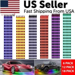 image-Lot Waterproof 12''/15 DC 12V Motor LED Strip Underbody Light For Car