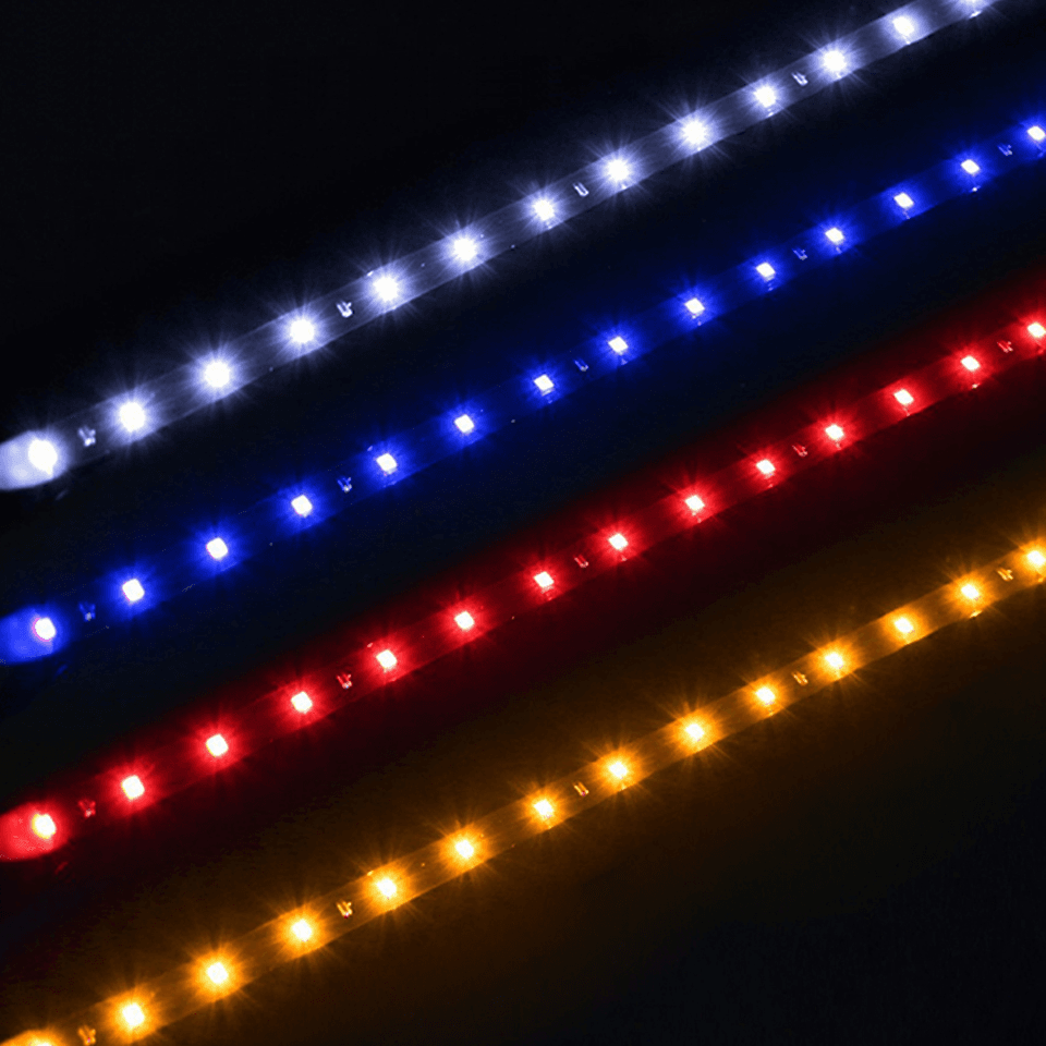 image-Lot Waterproof 12''/15 DC 12V Motor LED Strip Underbody Light For Car
