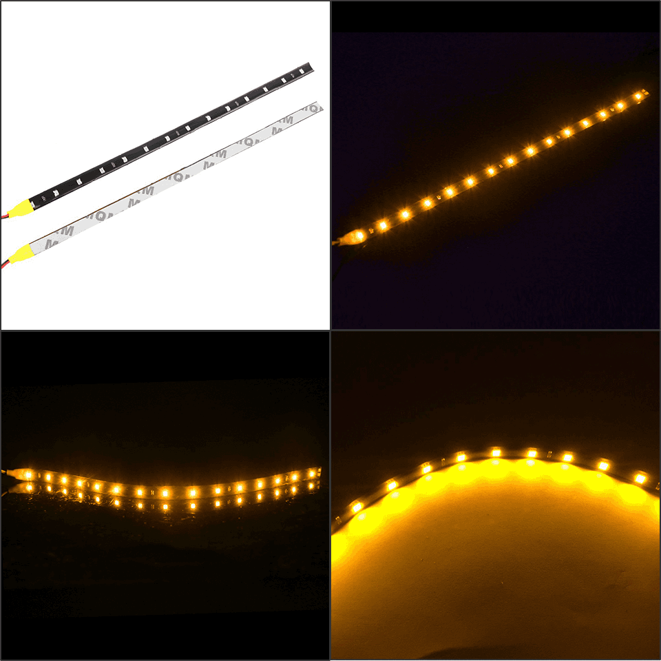 image-Lot Waterproof 12''/15 DC 12V Motor LED Strip Underbody Light For Car