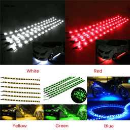 image-Lot Waterproof 12''/15 DC 12V Motor LED Strip Underbody Light For Car