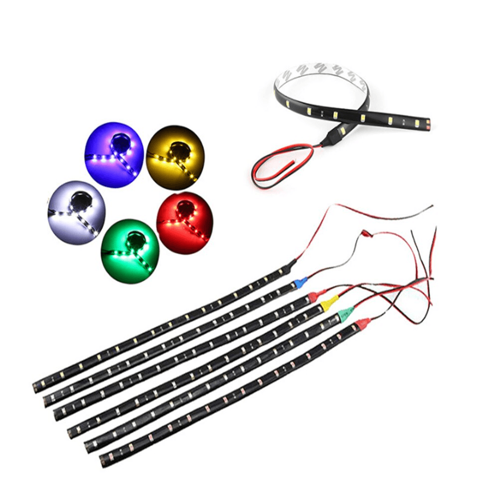 image-Lot Waterproof 12''/15 DC 12V Motor LED Strip Underbody Light For Car