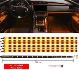 image-Lot Waterproof 12''/15 DC 12V Motor LED Strip Underbody Light For Car