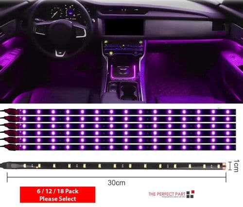 image-Lot Waterproof 12''/15 DC 12V Motor LED Strip Underbody Light For Car