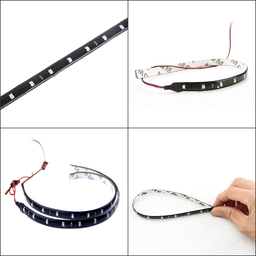 image-Lot Waterproof 12''/15 DC 12V Motor LED Strip Underbody Light For Car