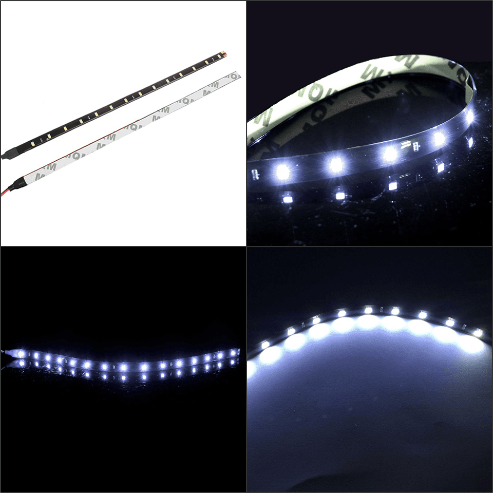image-Lot Waterproof 12''/15 DC 12V Motor LED Strip Underbody Light For Car