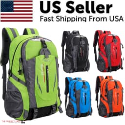 image-40L Men Women Travel Backpack Rucksack Camping Laptop Hiking School