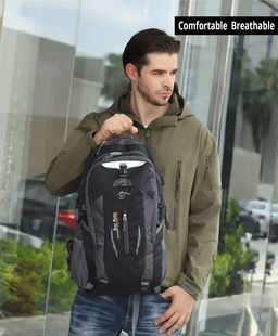 image-40L Men Women Travel Backpack Rucksack Camping Laptop Hiking School