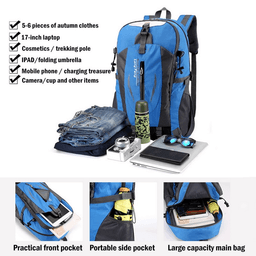 image-40L Men Women Travel Backpack Rucksack Camping Laptop Hiking School