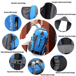 image-40L Men Women Travel Backpack Rucksack Camping Laptop Hiking School