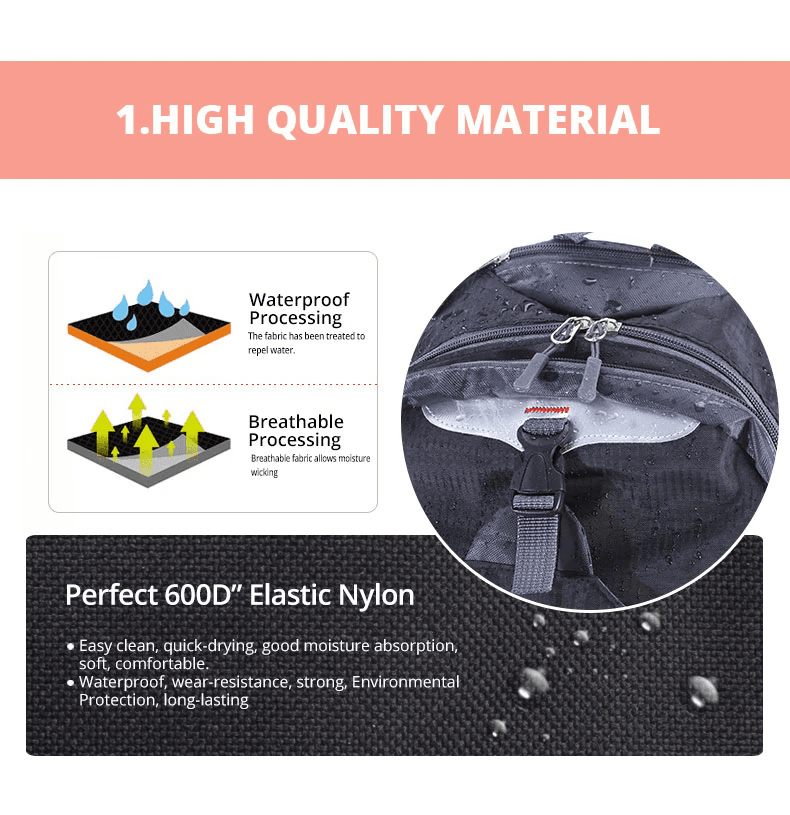 image-40L Men Women Travel Backpack Rucksack Camping Laptop Hiking School