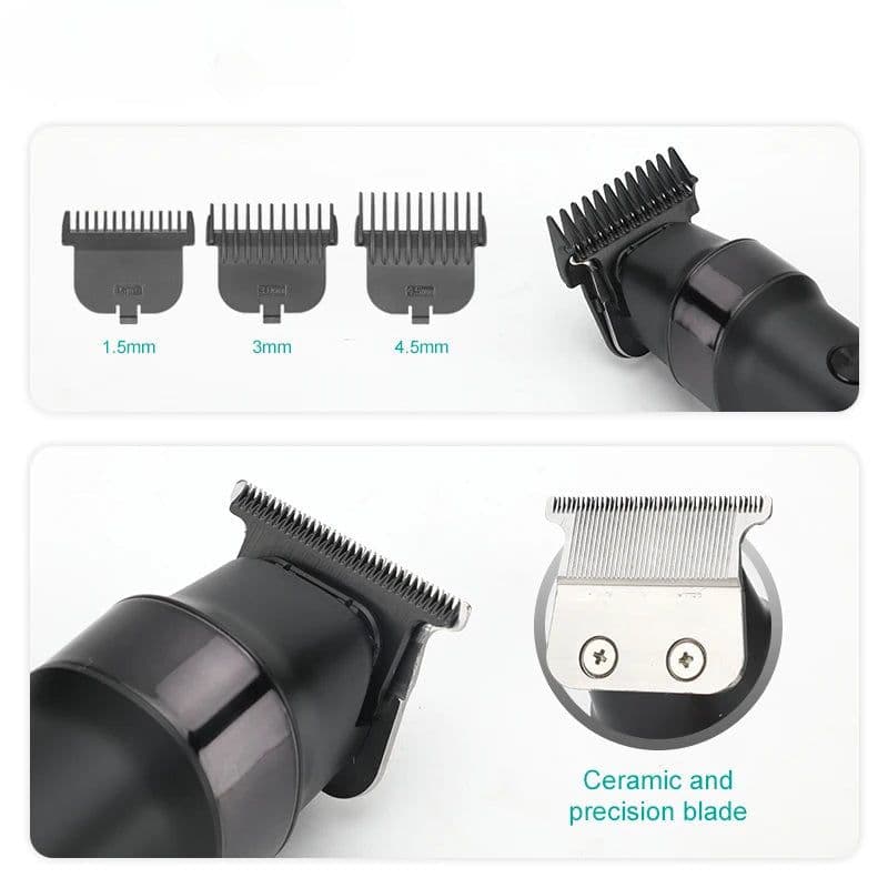 image-Hair Clipper Professional Men's Hair Trimmer Rechargeable Household