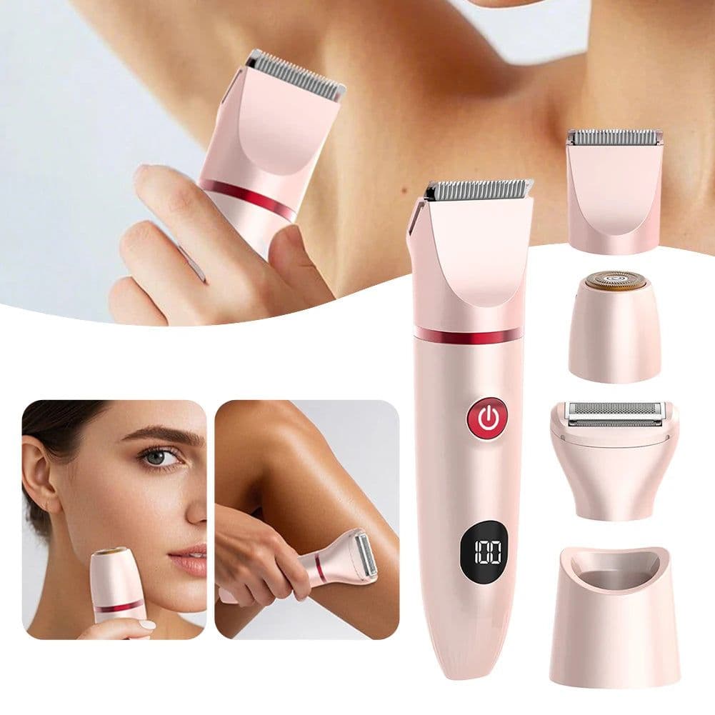 image-Women Epilator 3 In 1 Electric Hair Shaver Portable Wireless