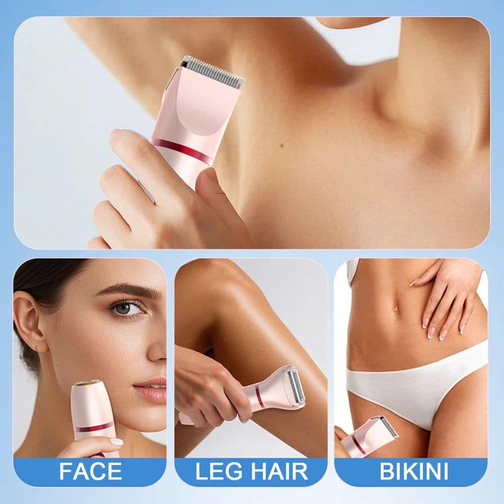 image-Women Epilator 3 In 1 Electric Hair Shaver Portable Wireless
