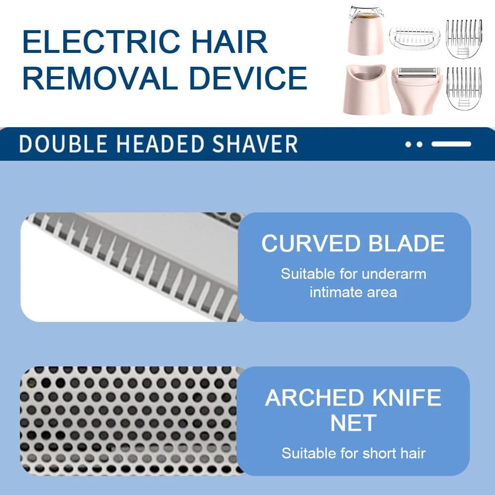 image-Women Epilator 3 In 1 Electric Hair Shaver Portable Wireless