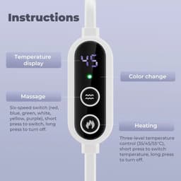 image-3D Eye Mask 6 level Vibration Eye Mask 3 Level Heated Electric Steam