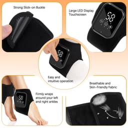 image-Foot Heat Massager Hot Compresses Vibration Massager Ankle Protection