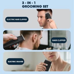 image-3-in-1 Hair Cleaning Set Intelligent Digital Hair Clipper Home Oil