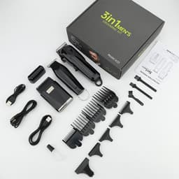 image-3-in-1 Hair Cleaning Set Intelligent Digital Hair Clipper Home Oil