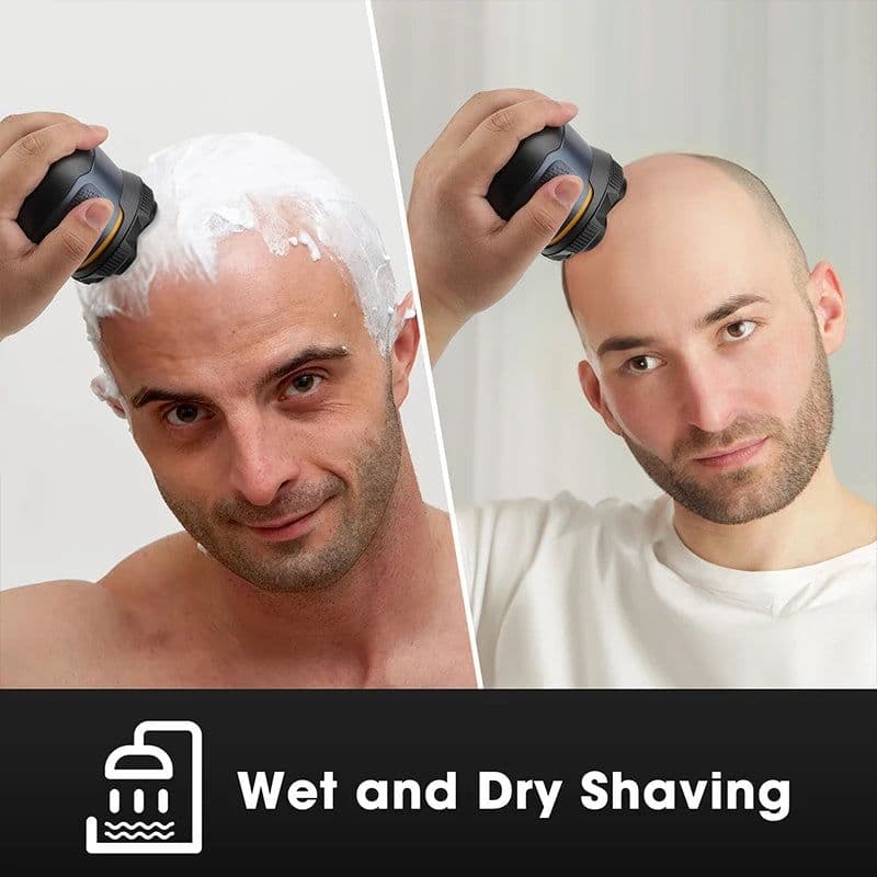 image-Men's 6D Magnetic Blade Rechargeable Electric Shaver Full Body Water