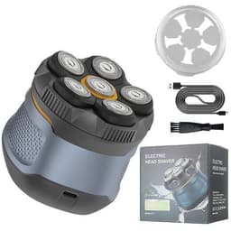 image-Men's 6D Magnetic Blade Rechargeable Electric Shaver Full Body Water