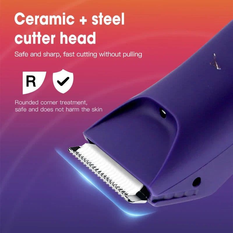 image-Electric Groin & Body Hair Trimmer Full Body Waterproof Hair Clipper
