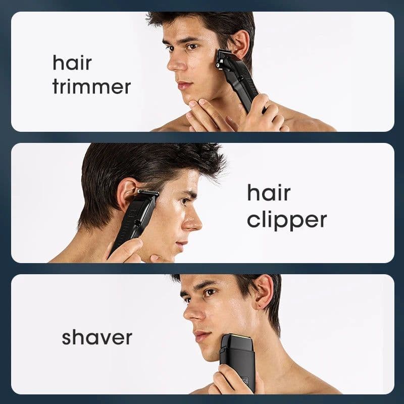 image-Men's Cordless Professional Hair Clipper Carving Electric Pusher