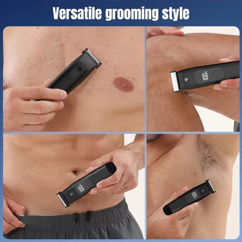 image-Electric Beard Trimmer For Men - Waterproof Adjustable Guard Multi-Use