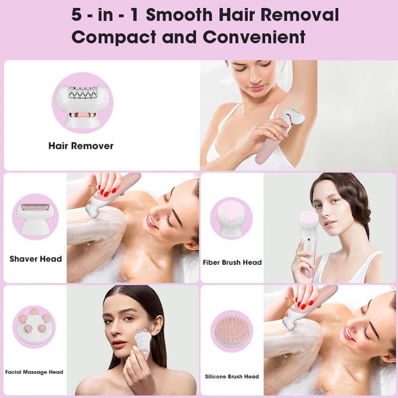 image-5-in-1 Hair Cleaning and Maintenance Set LCD Digital Shaver Full Body