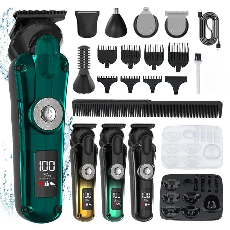 image-6 in 1 Men's Multifunctional Professional Electric Hair Clipper Nose