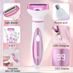 image-4 In 1 Electric Lady Shaver Body Hair Removal Epilator Painless